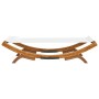 Tumbona de madera maciza curvada crema 100x188,5x44 cm de vidaXL, Camas para exteriores - Ref: Foro24-313947, Precio: 131,54 ...