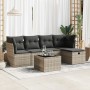 Set de muebles de jardín 6 pzas y cojines ratán sintético gris de , Conjuntos de jardín - Ref: Foro24-3325276, Precio: 346,57...