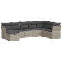 Set de sofás de jardín 8 pzas y cojines ratán sintético gris de , Conjuntos de jardín - Ref: Foro24-3325338, Precio: 539,37 €...