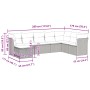 Set de sofás de jardín 8 pzas y cojines ratán sintético gris de , Conjuntos de jardín - Ref: Foro24-3325338, Precio: 539,37 €...