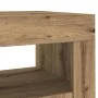 Aparador luces LED madera ingeniería roble artisan 80x35x75 cm de , Aparadores - Ref: Foro24-856362, Precio: 98,52 €, Descuen...