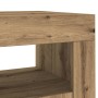 Aparador luces LED madera ingeniería roble artisan 80x35x75 cm de , Aparadores - Ref: Foro24-856362, Precio: 100,24 €, Descue...
