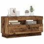 Mueble TV luces LED madera ingeniería envejecida 80x35x40 cm de , Muebles TV - Ref: Foro24-856357, Precio: 67,37 €, Descuento: %