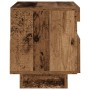 Mueble TV luces LED madera ingeniería envejecida 80x35x40 cm de , Muebles TV - Ref: Foro24-856357, Precio: 67,37 €, Descuento: %