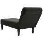 Tumbona con almohada y reposabrazo derecho tela negro de , Divanes - Ref: Foro24-4009767, Precio: 126,40 €, Descuento: %