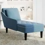 Deck chair with pillow and right armrest in blue velvet. by , Daybeds - Ref: Foro24-4009771, Price: 137,49 €, Discount: %