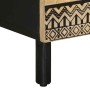Mesita de noche madera maciza mango rugosa negro 40x33,5x46 cm de , Mesitas de noche - Ref: Foro24-4018626, Precio: 75,85 €, ...