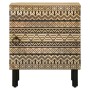 Mesita de noche madera maciza mango rugosa negro 40x33,5x46 cm de , Mesitas de noche - Ref: Foro24-4018624, Precio: 59,48 €, ...