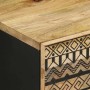 Mesita de noche madera maciza mango rugosa negro 40x33,5x46 cm de , Mesitas de noche - Ref: Foro24-4018624, Precio: 59,48 €, ...
