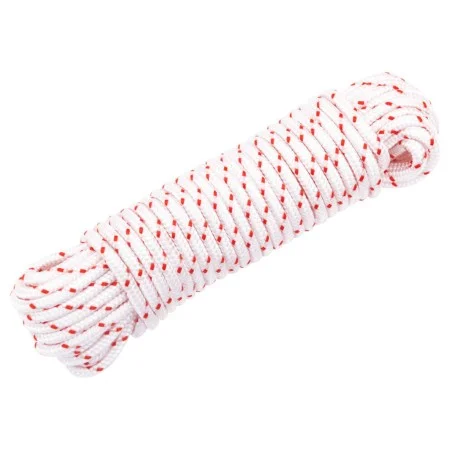 Cordón de arranque nailon blanco y rojo Ø4 mm 10 m de , Sogas y cuerdas metálicas - Ref: Foro24-4100612, Precio: 9,03 €, Desc...