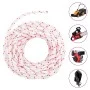 Cordón de arranque nailon blanco y rojo Ø4 mm 10 m de , Sogas y cuerdas metálicas - Ref: Foro24-4100612, Precio: 9,03 €, Desc...