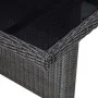 Mesa comedor jardín vidrio ratán sintético negro 200x100x74 cm de vidaXL, Mesas de jardín - Ref: Foro24-310145, Precio: 181,5...