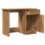 Escritorio de madera de ingeniería roble artisan 100x50x76 cm de , Escritorios - Ref: Foro24-855955, Precio: 91,62 €, Descuen...