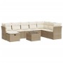 Set de sofás de jardín con cojines 9 pzas ratán sintético beige de , Conjuntos de jardín - Ref: Foro24-3325344, Precio: 621,9...