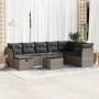 Set de sofás de jardín con cojines 9 pzas ratán sintético gris de , Conjuntos de jardín - Ref: Foro24-3325346, Precio: 560,88...