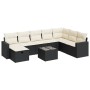 Set de sofás de jardín con cojines 9 pzas ratán sintético negro de , Conjuntos de jardín - Ref: Foro24-3325442, Precio: 526,8...