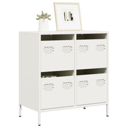 Aparador de acero laminado en frío blanco 68x39x73,5 cm de , Aparadores - Ref: Foro24-851261, Precio: 101,25 €, Descuento: %