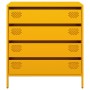Aparador acero laminado en frío amarillo mostaza 68x39x73,5 cm de , Aparadores - Ref: Foro24-851289, Precio: 131,96 €, Descue...