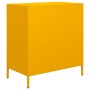 Aparador acero laminado en frío amarillo mostaza 68x39x73,5 cm de , Aparadores - Ref: Foro24-851289, Precio: 131,96 €, Descue...
