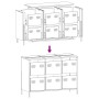 Aparador de acero laminado en frío rosa 101,5x39x73,5 cm de , Aparadores - Ref: Foro24-851263, Precio: 134,37 €, Descuento: %