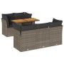 Set de muebles de jardín 6 pzas y cojines ratán sintético gris de , Conjuntos de jardín - Ref: Foro24-3326888, Precio: 423,11...