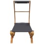 Tumbona con dosel madera curvada gris antracita 100x190x134 cm de vidaXL, Camas para exteriores - Ref: Foro24-313944, Precio:...