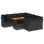 Set de sofás de jardín con cojines 9 pzas ratán sintético negro de , Conjuntos de jardín - Ref: Foro24-3326904, Precio: 636,5...