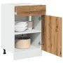 Armario inferior cajón madera roble artisan 50x46x81,5 cm de , Armarios de cocina - Ref: Foro24-856087, Precio: 89,99 €, Desc...
