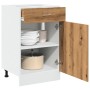 Armario inferior cajón madera roble artisan 50x46x81,5 cm de , Armarios de cocina - Ref: Foro24-856087, Precio: 91,69 €, Desc...