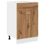 Armario inferior cajón madera roble artisan 50x46x81,5 cm de , Armarios de cocina - Ref: Foro24-856087, Precio: 89,99 €, Desc...