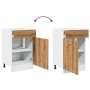 Armario inferior cajón madera roble artisan 50x46x81,5 cm de , Armarios de cocina - Ref: Foro24-856087, Precio: 91,69 €, Desc...