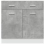 Armario inferior cajón contrachapada gris hormigón 80x46x81,5cm de , Armarios de cocina - Ref: Foro24-856091, Precio: 90,52 €...