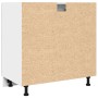 Armario inferior cajón contrachapada gris hormigón 80x46x81,5cm de , Armarios de cocina - Ref: Foro24-856091, Precio: 90,52 €...