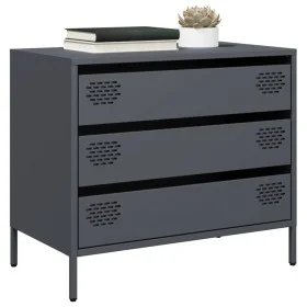 Aparador de acero laminado en frío antracita 68x39x58,5 cm de , Aparadores - Ref: Foro24-851294, Precio: 111,74 €, Descuento: %
