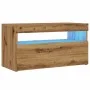 TV-Möbel mit LED-Lichtern aus Eichenholz, handgefertigt, 75x35x40 cm. von , TV-Möbel - Ref: Foro24-856317, Preis: 52,10 €, Ra...