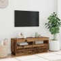 Mueble TV luces LED madera ingeniería envejecida 100x35x40 cm de , Muebles TV - Ref: Foro24-856355, Precio: 95,99 €, Descuent...