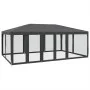Carpa para fiestas 10 paredes de malla HDPE gris antracita 6x4m de , Tiendas de campaña - Ref: Foro24-4010069, Precio: 177,25...