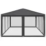 Carpa para fiestas 10 paredes de malla HDPE gris antracita 6x4m de , Tiendas de campaña - Ref: Foro24-4010069, Precio: 177,25...