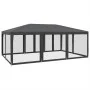 Carpa para fiestas 10 paredes de malla HDPE gris antracita 6x4m de , Tiendas de campaña - Ref: Foro24-4010069, Precio: 177,25...