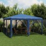 Carpa para fiestas con 8 paredes de malla HDPE azul 4x4 m de , Tiendas de campaña - Ref: Foro24-4010062, Precio: 130,40 €, De...