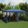 Carpa para fiestas con 8 paredes de malla HDPE azul 4x4 m de , Tiendas de campaña - Ref: Foro24-4010062, Precio: 127,82 €, De...