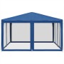Carpa para fiestas con 8 paredes de malla HDPE azul 4x4 m de , Tiendas de campaña - Ref: Foro24-4010062, Precio: 130,40 €, De...