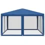 Carpa para fiestas con 8 paredes de malla HDPE azul 4x4 m de , Tiendas de campaña - Ref: Foro24-4010062, Precio: 127,82 €, De...