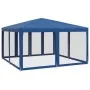 Carpa para fiestas con 8 paredes de malla HDPE azul 4x4 m de , Tiendas de campaña - Ref: Foro24-4010062, Precio: 127,82 €, De...