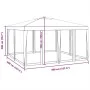 Carpa para fiestas con 8 paredes de malla HDPE azul 4x4 m de , Tiendas de campaña - Ref: Foro24-4010062, Precio: 127,82 €, De...