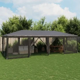 Carpa para fiestas 12 paredes de malla HDPE gris antracita 8x4m de , Tiendas de campaña - Ref: Foro24-4010074, Precio: 213,31...