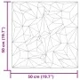Wandpaneele 48 Stück XPS Amethyst Grau 50x50 cm 12 m² von , Wandverkleidung - Ref: Foro24-4100053, Preis: 111,25 €, Rabatt: %