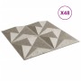 Paneles de pared 48 uds XPS origami Beton 50x50 cm 12 m² de , Recubrimiento de paredes - Ref: Foro24-4100064, Precio: 110,67 ...