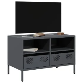 Mueble para TV acero laminado en frío antracita 68x39x43,5 cm de , Muebles TV - Ref: Foro24-851318, Precio: 69,20 €, Descuent...
