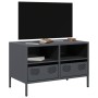 Mueble para TV acero laminado en frío antracita 68x39x43,5 cm de , Muebles TV - Ref: Foro24-851318, Precio: 69,85 €, Descuent...